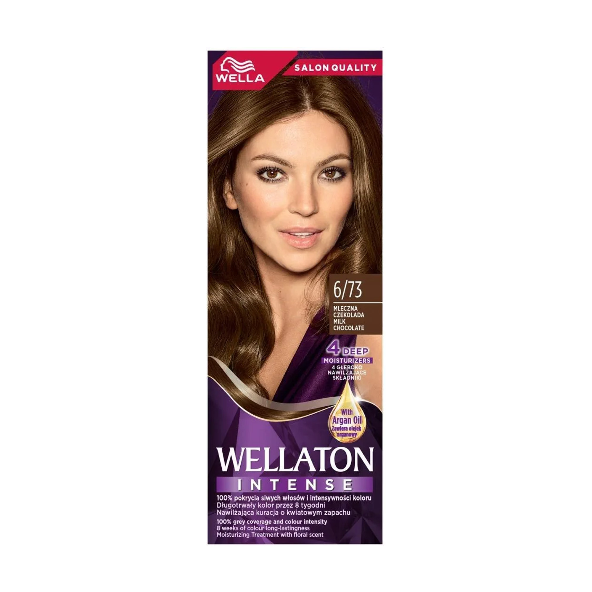 Інтенсивна крем-фарба для волосся WELLA Wellaton Intense Color Cream 6/73 Молочний шоколад, 110 мл