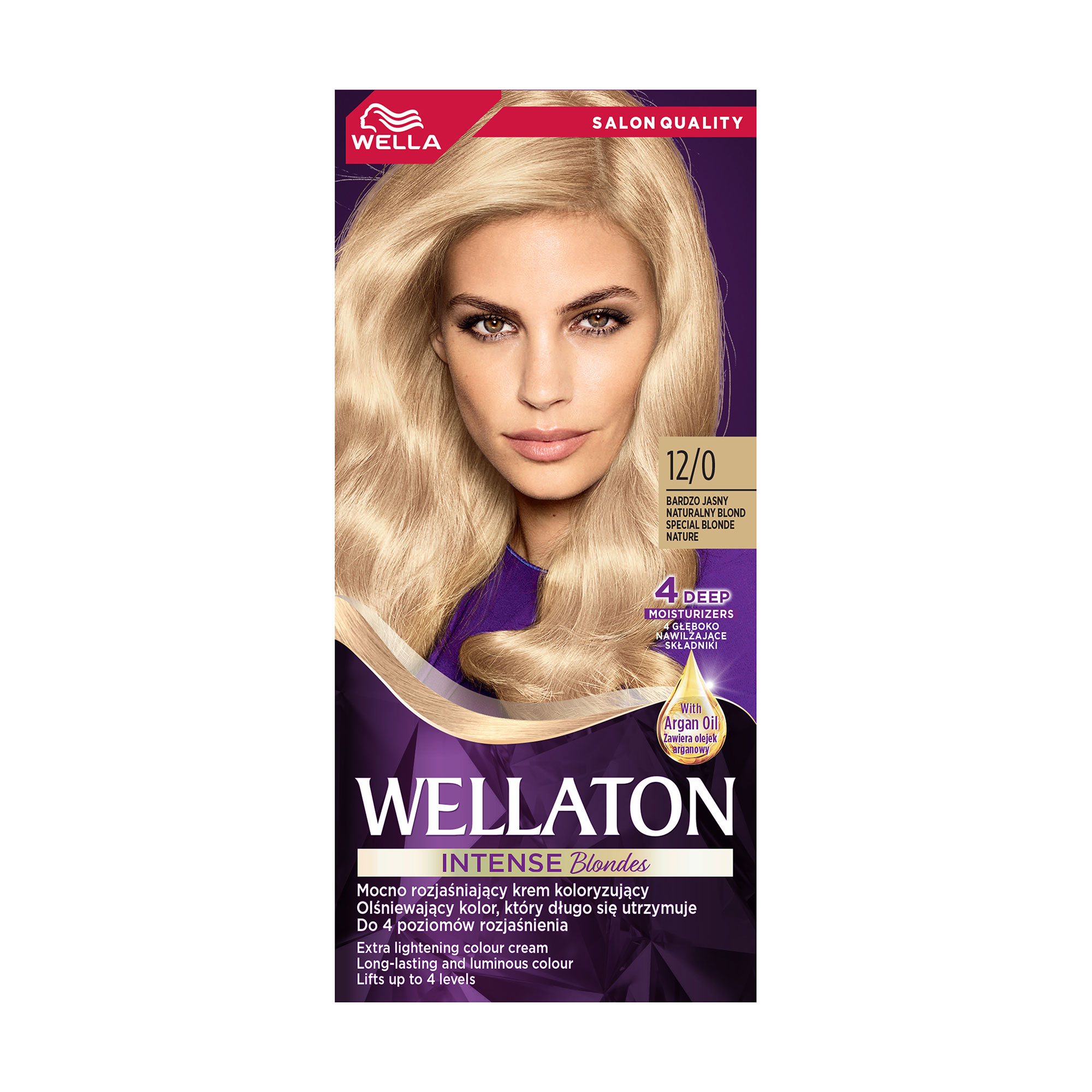 Інтенсивна крем-фарба для волосся WELLA Wellaton Intense Color Cream 12/0 Світлий натуральний блондин, 110 мл